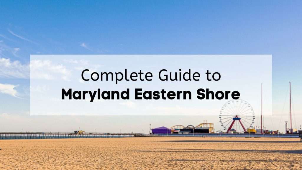 eastern shore beach of maryland with the sun and pier in the background