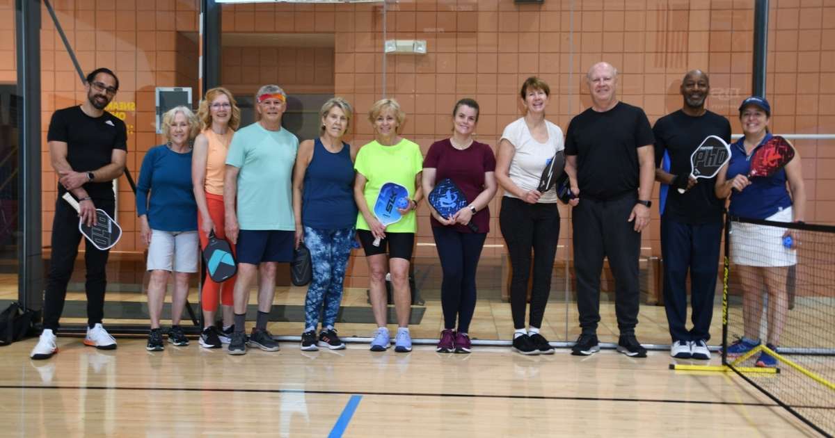 Pickleball players at the Hockessin Athletic Club